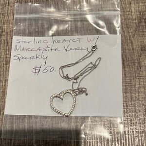 Silver Heart Pendant Necklace